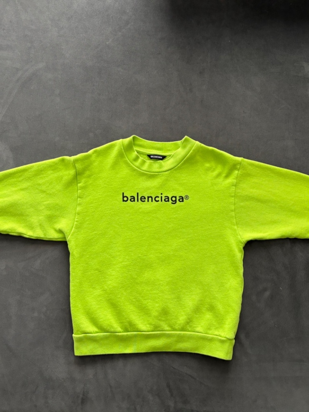 The Balenciaga Kids Logo Trademark Graphic Fleece Sweatshirt in size 8Y Unisex - Picture 15 of 15